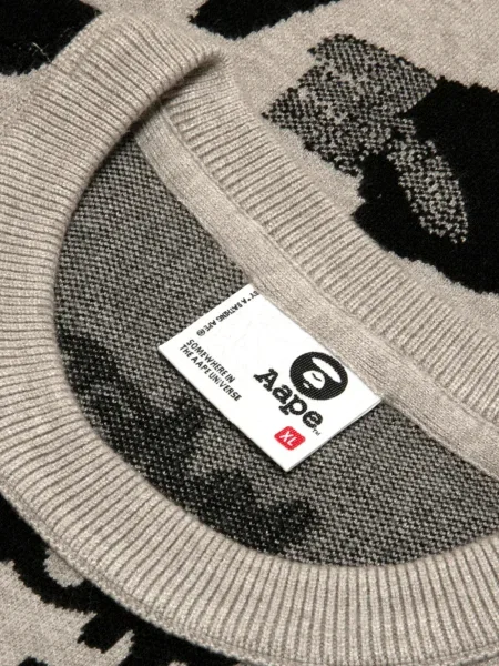 Pulover Aape By A Bathing Ape cu decolteu rotund