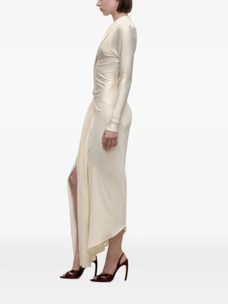 Midi šaty Victoria Beckham biela