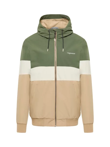 Ragwear Geacă de primăvară-toamnă Jinig maro cămilă / oliv alb