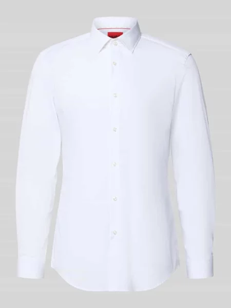 Koszula biznesowa o kroju slim fit z czystej bawełny model KOEY' Hugo biała