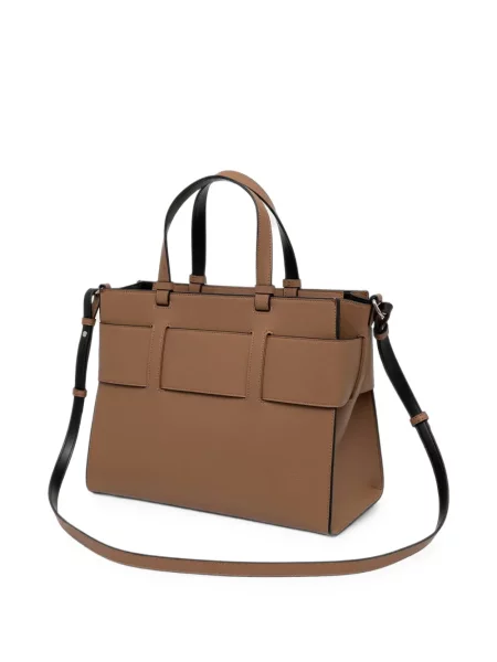 Geantă shopper Armani Exchange cu autograf maro
