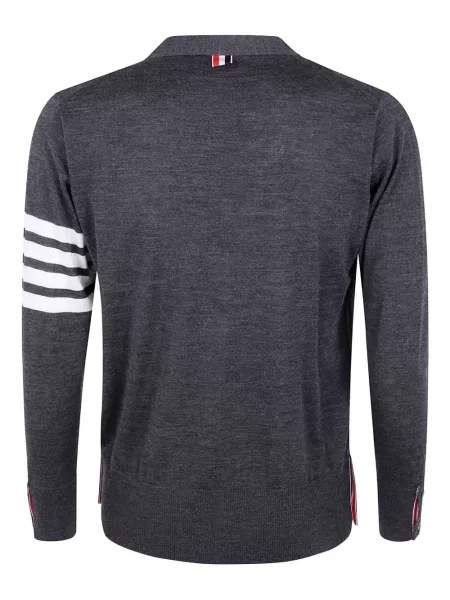 Cardigan Thom Browne cu dungi gri
