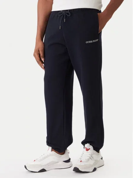 Guess Jeans Spodnji del trenirke Mornarsko modra