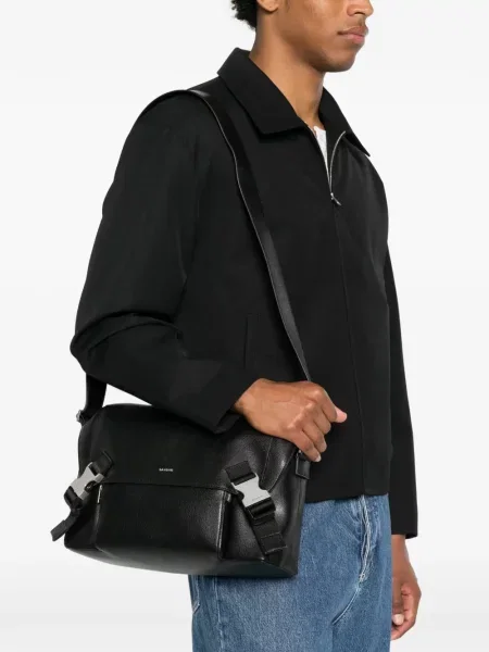 Geantă crossbody Sandro cu cataramă negru