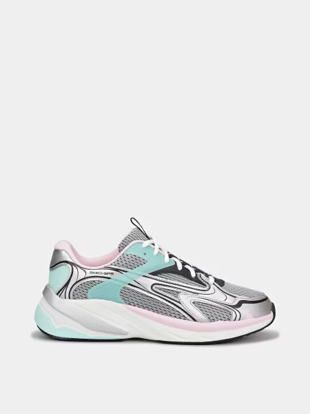 Дитячі Кросівки повсякденні Skechers штучна шкіра/текстиль сірий