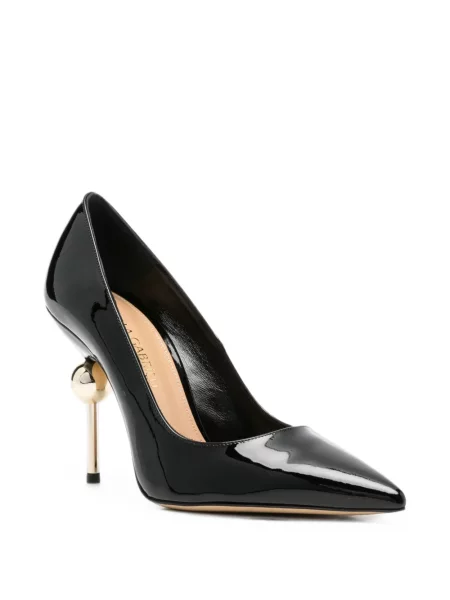 Pantofi cu toc Camilla Gabrieli din piele de lac negru