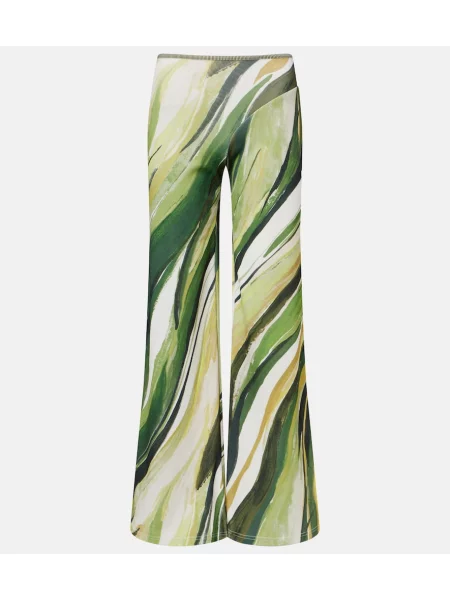 Pantaloni Christopher Esber tricotate verde