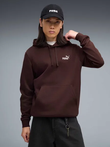 Худи Puma с лого коричневое