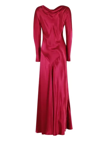 Rochie maxi Alberta Ferretti roz