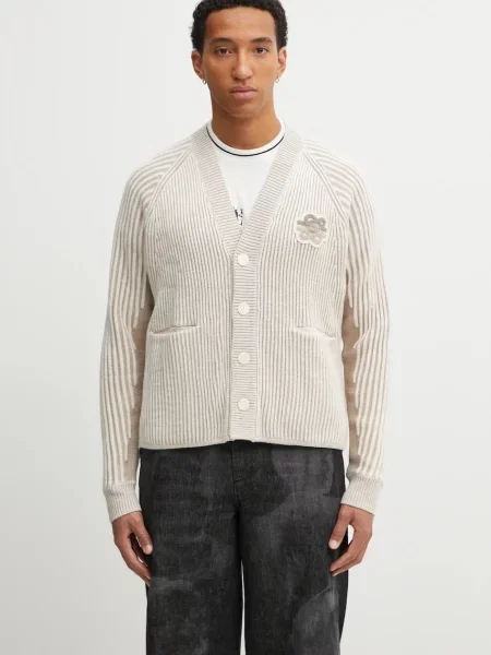 Filling Pieces cardigan din amestec de lână Knit Cardigan bej