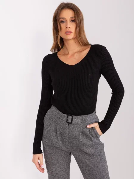 Pulover Fashionhunters clasic negru