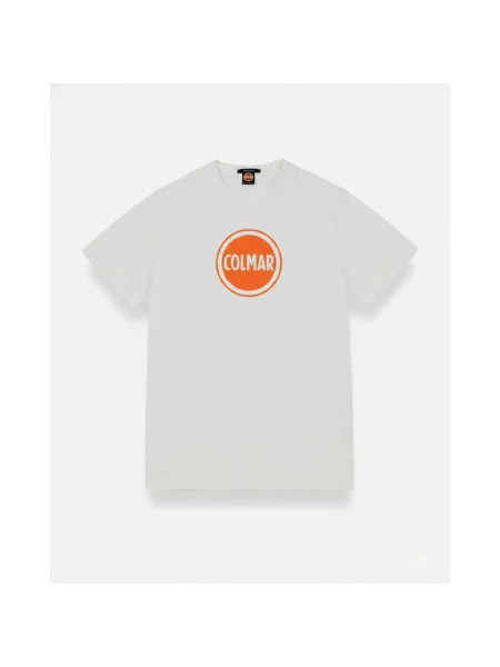 Koszulka Colmar Cotton Logo krótki rękaw czysta biel XXL biała