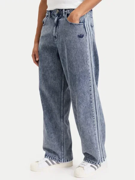 Adidas Jeansy Sst niebieski