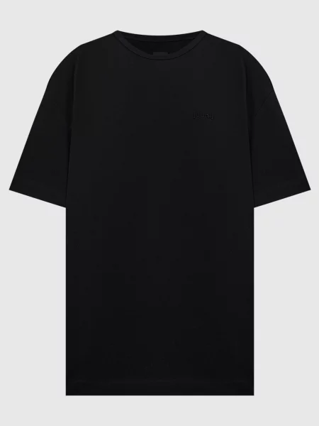 Футболка з принтом та вишивкою логотипа Juun.j чорна