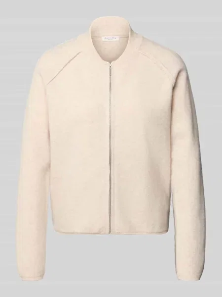 Kurtka w kroju regular fit z czystej wełny Christian Berg Woman beżowa