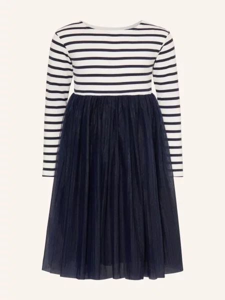 Petit Bateau Šaty Z Kombinace Materiálů tmavě modrá bílá