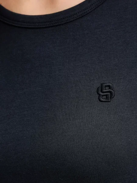 Футболка з домішкою шовку BOSS