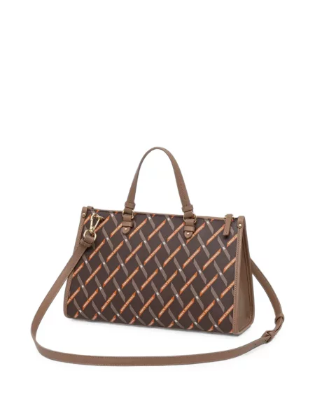 Geantă shopper Armani Exchange cu imagine maro