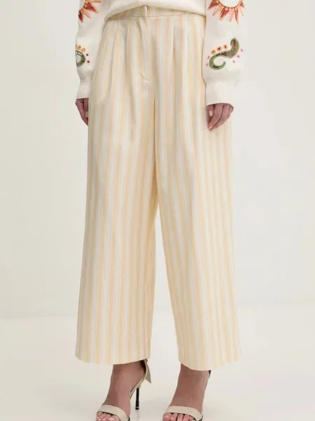 Hlače Never Fully Dressed rumena