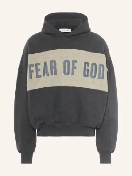 Essentials Fear Of God Mikina S Kapucí tmavě šedá