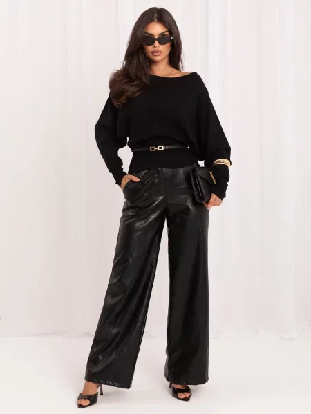 Pulover Italy Moda elegant negru