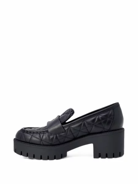 Matlasat pantofi loafer Guess cu platformă negru