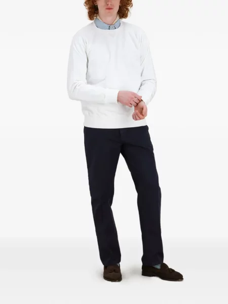 Hanorac crewneck Fortela alb