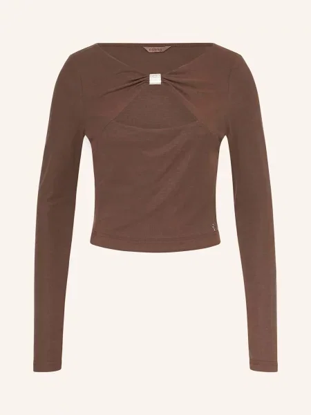 Guess longsleeve MILENA brązowy