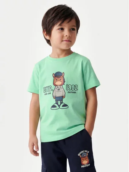 Beverly Hills Polo Club T-shirt Regular Fit zelena