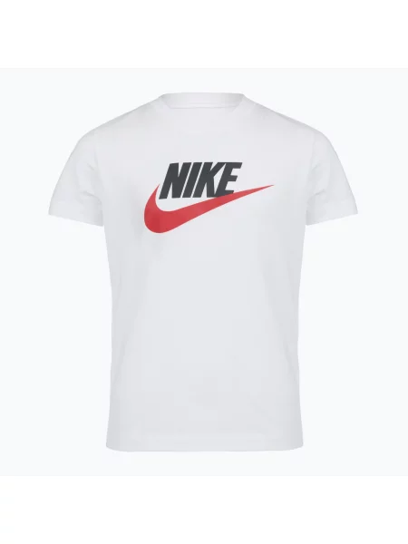 Gyerek póló Nike Sportswear white/obsidian/university red. Méret: fehér