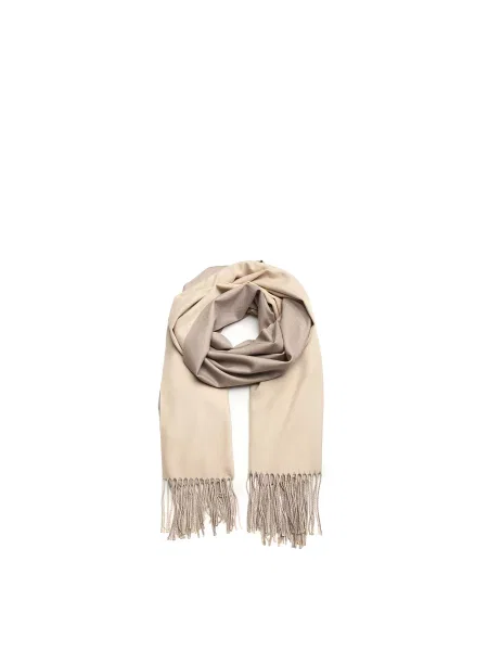 LuckyLOOK Шарф Комбінований верх бежевий