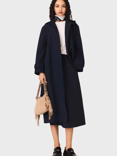 Тренч Maje синій