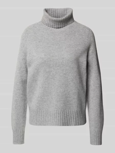 Sweter z wywijanym kołnierzem z prążkowanymi wykończeniami Fynch-hatton