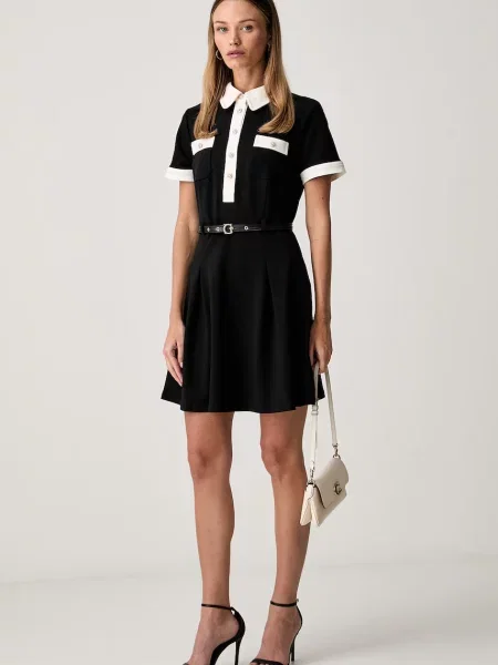 GUESS Rochie cu cordon Claudie negru