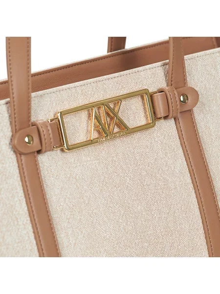 Armani Exchange Geantă shopper bej