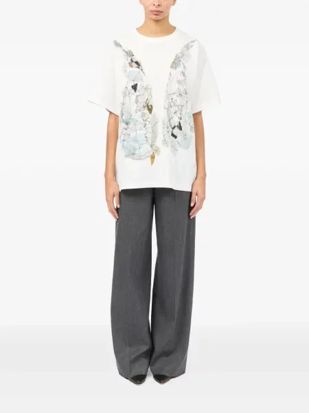 Tricou Mm6 Maison Margiela alb