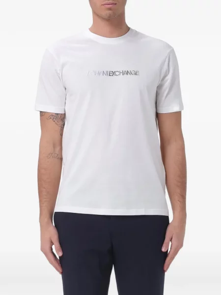 Μπλούζα Armani Exchange με κέντημα λευκό