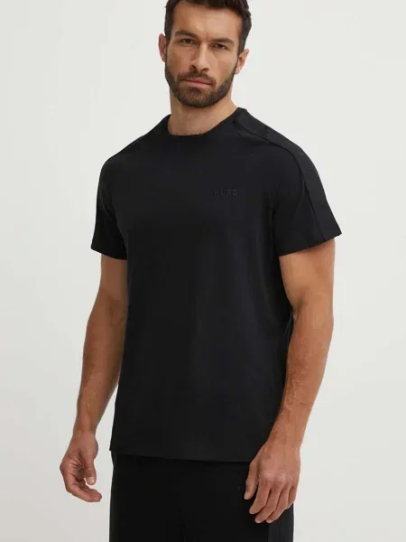 HUGO tricou lounge neted negru