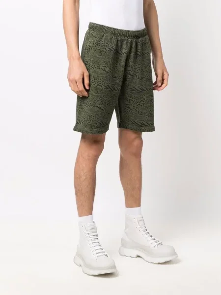 Шорти Kenzo с принт с животински шарки зелено