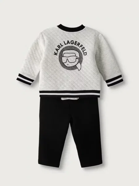 Karl Lagerfeld compleu de zi pentru copii cu alb