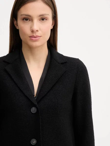 Вовняне пальто OUI чорний