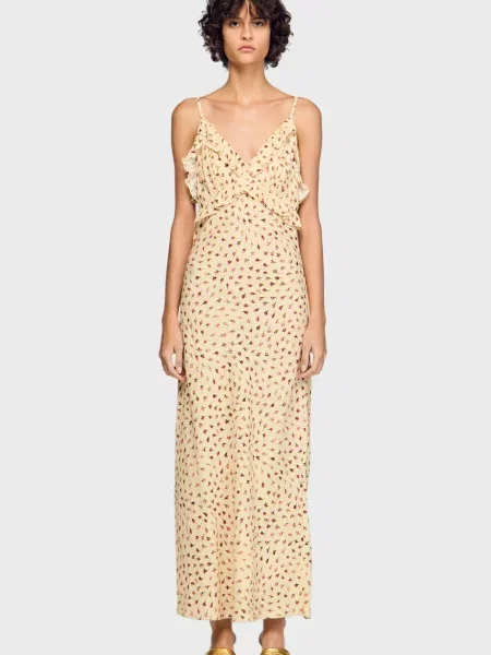 Сукня Sandro бежева