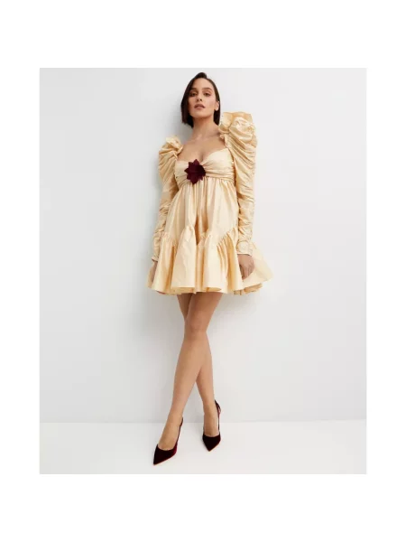 Sukienka mini Zimmermann beżowa