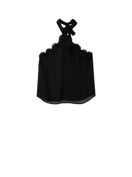 MANGO Top LINDSAY' negru