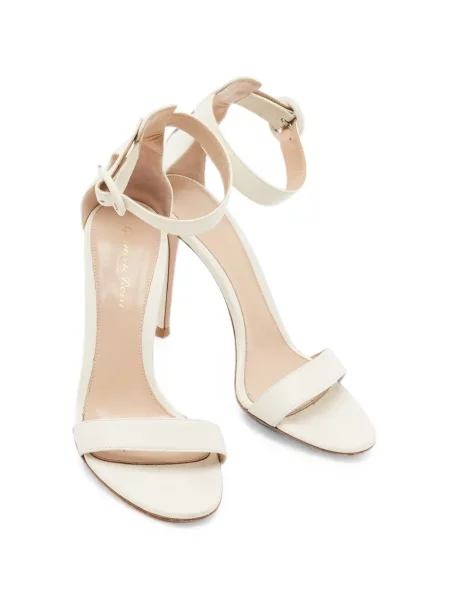 Sandale Gianvito Rossi din piele alb