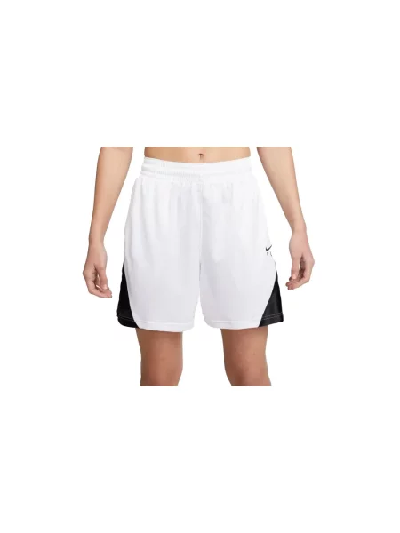 Pantaloni scurți Nike alergare cu talie înaltă în carouri albastru