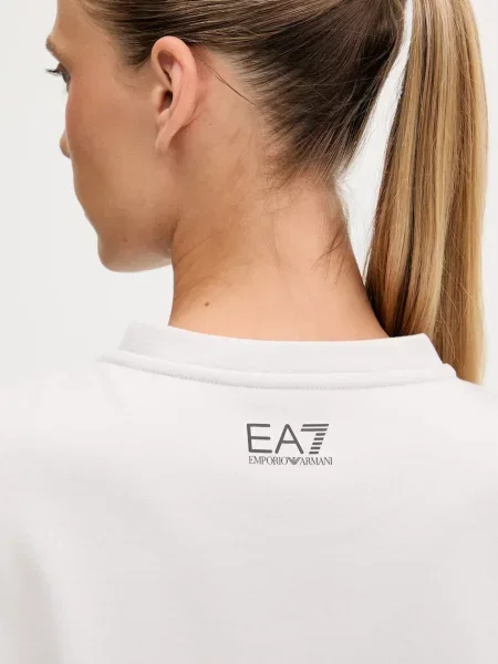 Свитер Ea7 Emporio Armani с принтом серый