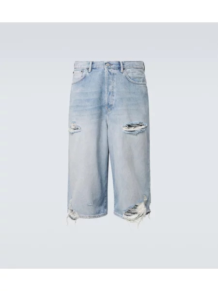 Bermude Acne Studios zdrențuiți albastru
