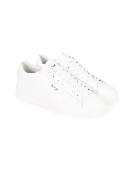 Sneakersy Ice Play skórzane białe