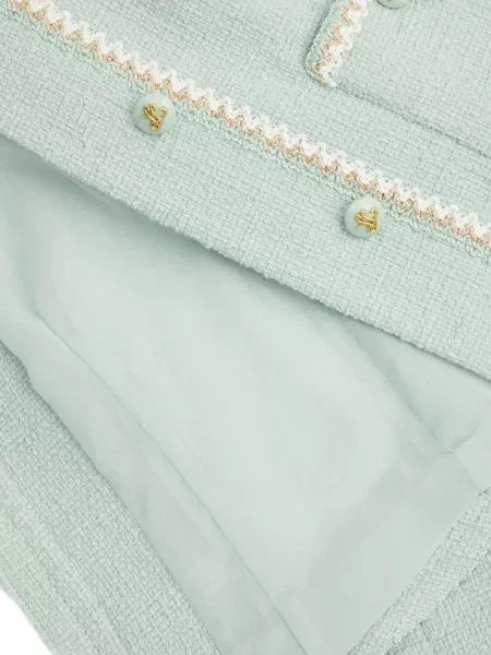 Geacă Luisa Spagnoli din tweed verde